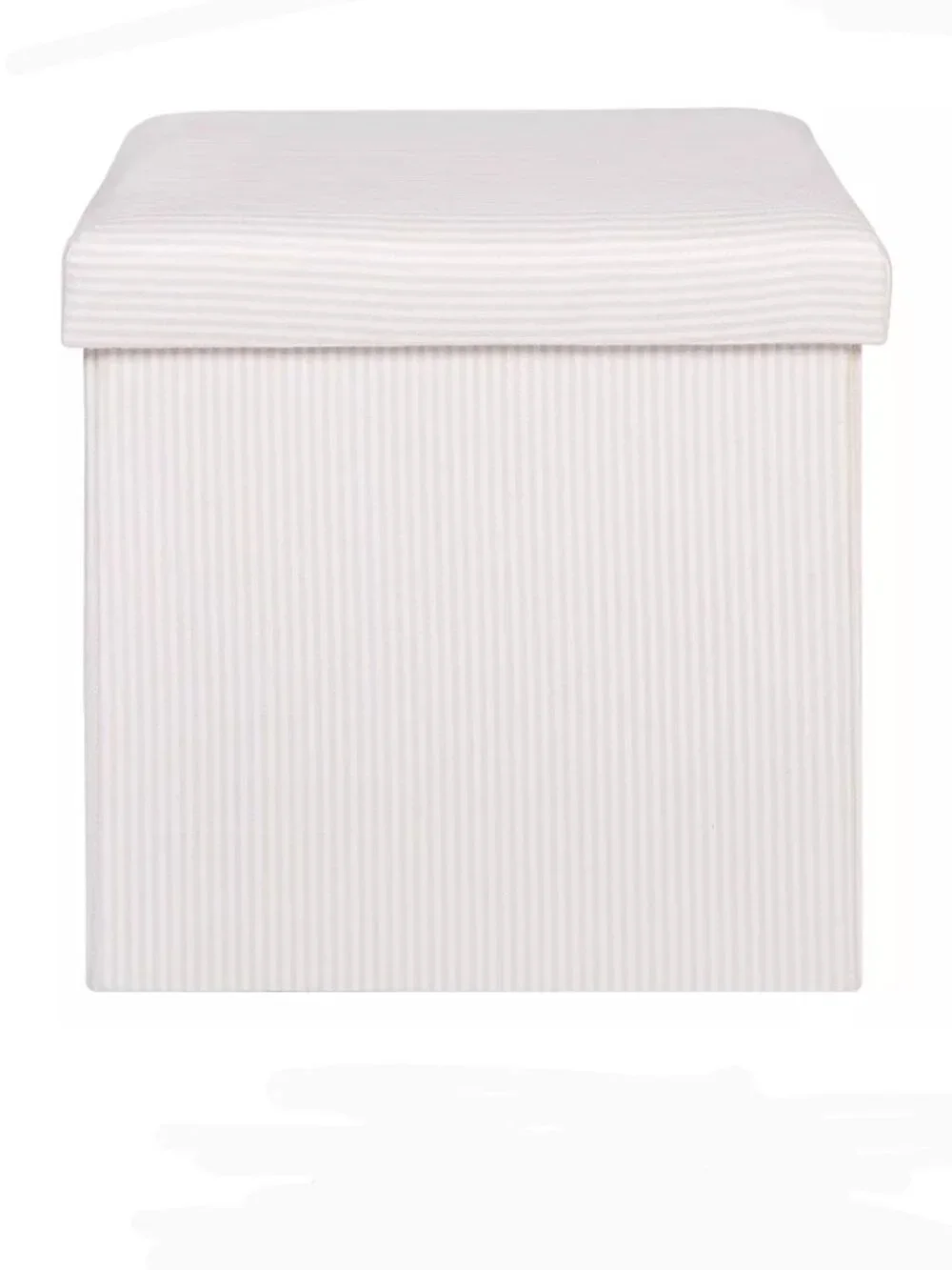 Corduroy Fabric Storage Ottoman